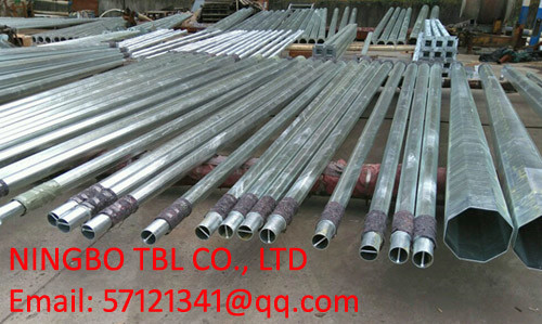 Octagonal Garden Lighting Poles, Octagonal Park Lighitng Poles, Hot Dip Galvanized Octagonal Poles, Bronze Color Light
