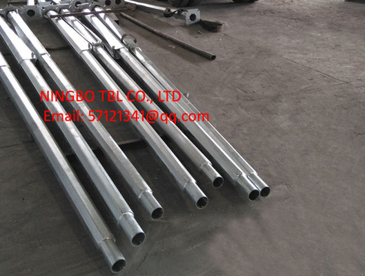 Middle Hinged Solar Lighting Poles, Collapsible LED Solar Lighting Poles, See-Saw Solar Poles, LED Hinged Lighting Poles