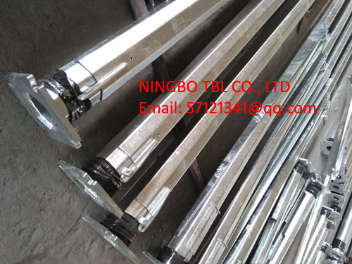 Middle Hinged Solar Lighting Poles, Collapsible LED Solar Lighting Poles, See-Saw Solar Poles, LED Hinged Lighting Poles
